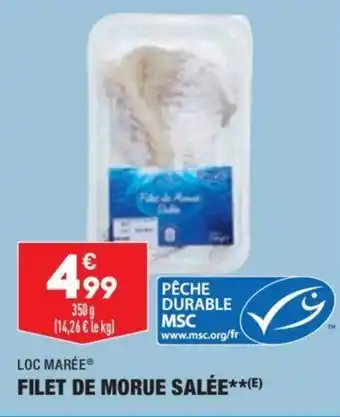 ALDI LOC MARÉE filet de morue salée offre