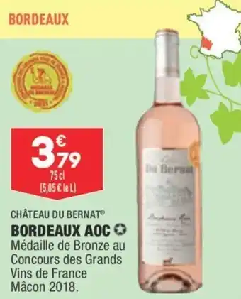 ALDI CHÂTEAU DU BERNAT bordeaux aoc offre