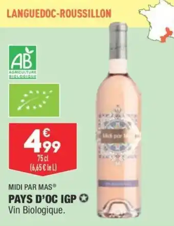 ALDI MIDI PAR MAS pays d'oc igp offre