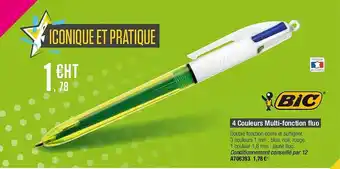 4 couleurs multi-fonction fluo bic