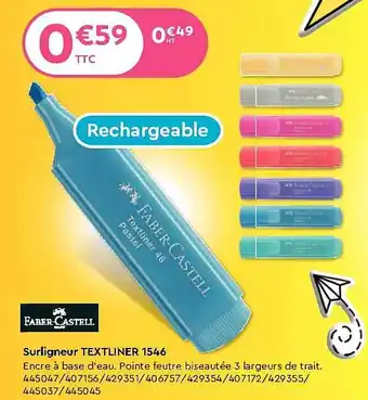 Surligneur textliner 1546 faber-castell