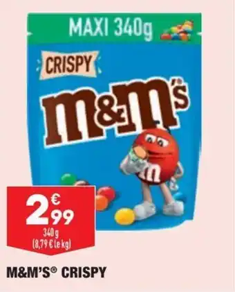 ALDI M&M'S crispy offre