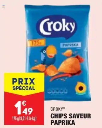 ALDI CROKY chips saveur paprika offre