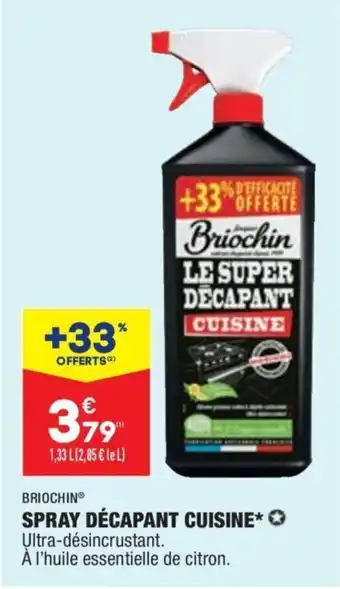 ALDI BRIOCHIN spray décapant cuisine offre