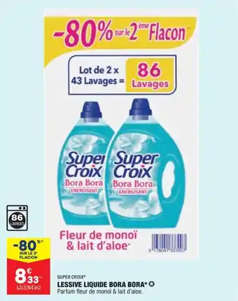 ALDI SUPER CROIX lessive liquide bora bora offre