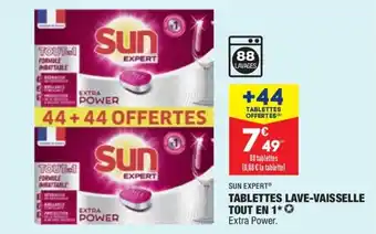 ALDI SUN EXPERT tablettes lave-vaisselle tout en 1 offre