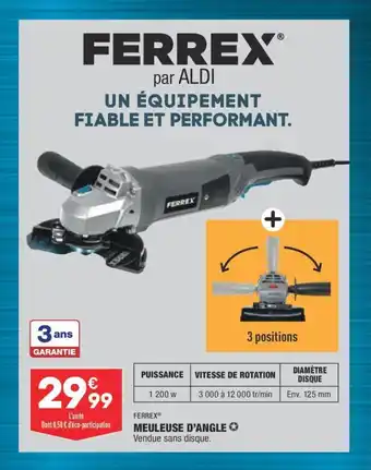 FERREX meuleuse d'angle
