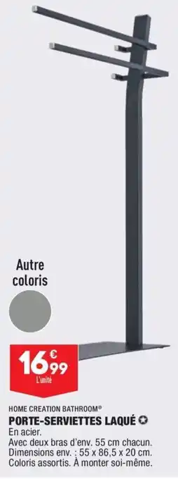 ALDI HOME CREATION BATHROOM porte-serviettes laqué offre