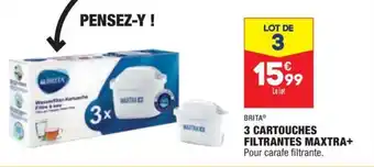 BRITA 3 cartouches filtrantes maxtra+