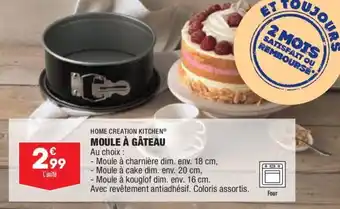 ALDI HOME CREATION KITCHEN moule à gâteau offre