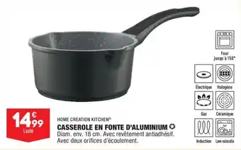 ALDI HOME CREATION KITCHEN casserole en fonte d'aluminium offre