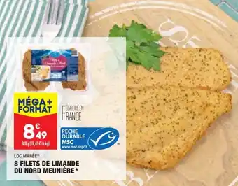 ALDI LOC MARÉE 8 filets de limande du nord meunière offre