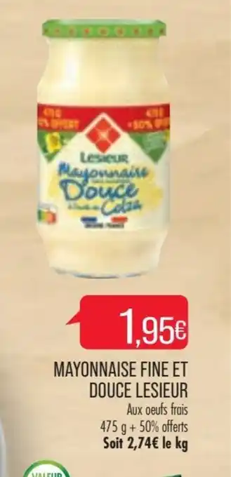 Match Mayonnaise Fine Et Douce Lesieur offre