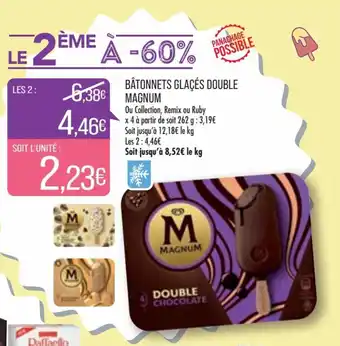 Match Magnum Bâtonnets glacés Double offre