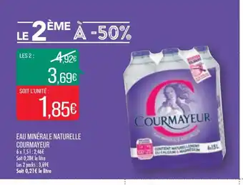 Match Courmayeur Eau Minérale Naturelle offre