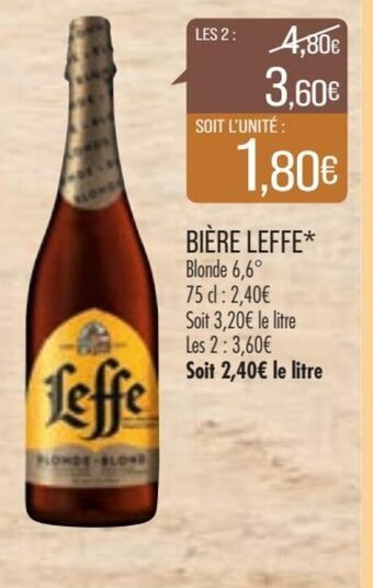 Match Bière Leffe offre