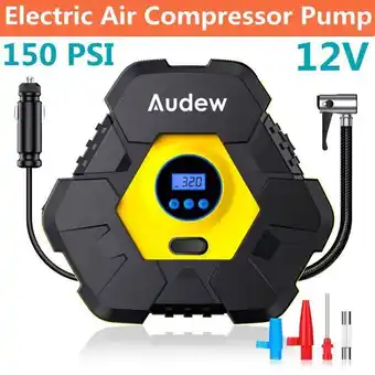 Leroy Merlin Pompe à air électrique lcd 12v 120w 38l/min 150 psi noir offre