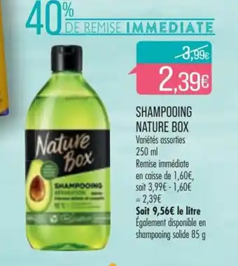 Match Shampooing Nature Box offre