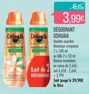 Match Ushuaia Déodorant offre