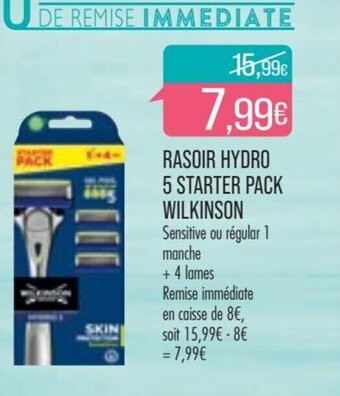 Match Wilkinson Rasoir Hydro 5 Starter Pack offre
