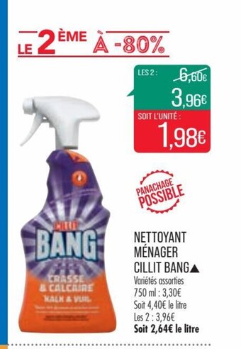 Match Cillit Bang Nettoyant Ménager offre