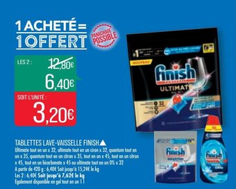 Match Tablettes Lave-Vaisselle Finish offre