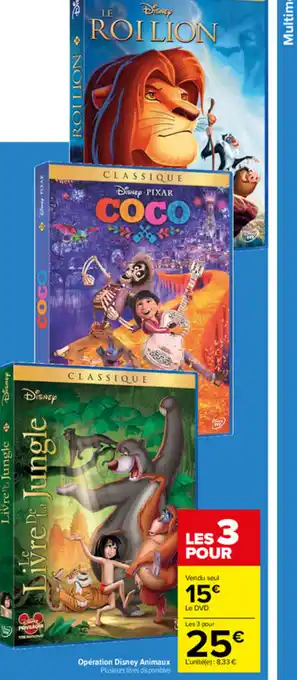 Carrefour Opération Disney Animaux offre