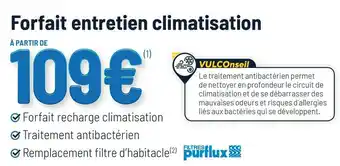 Forfait entretien climatisation