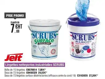 Plein ciel Jelt lingettes nettoyantes industrielles scrubs offre