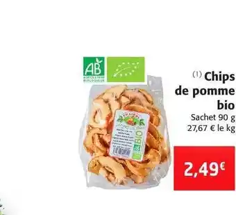 Colruyt Chips de pomme bio offre