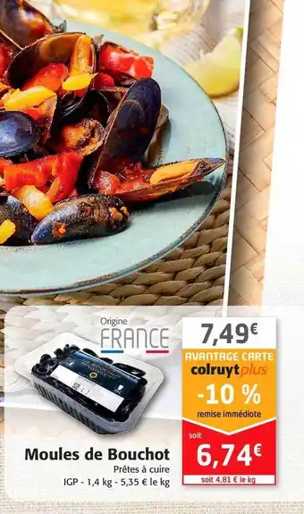 Colruyt Moules de bouchot prêtes à cuire offre