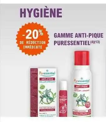 E.Leclerc Parapharmacie Gamme anti-pique puressentiel offre
