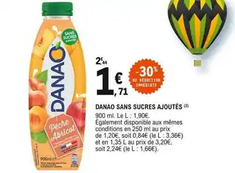 E.Leclerc Danao sans sucres ajoutés offre