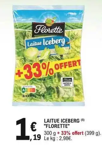 E.Leclerc Laitue iceberg offre