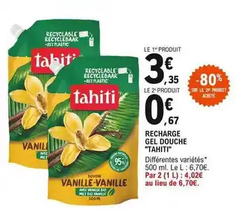 E.Leclerc Recharge gel douche offre