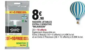 E.Leclerc Rasoirs jetables extra 2 sensitive offre
