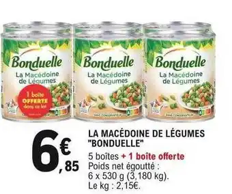 E.Leclerc La macédoine de légumes offre