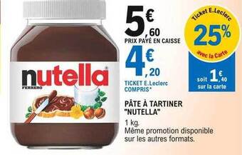 E.Leclerc Pâte à tartiner offre