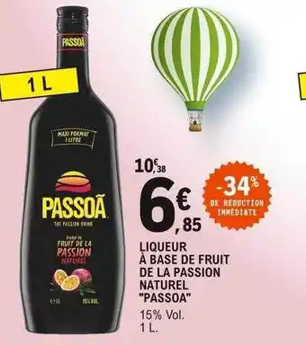 E.Leclerc Liqueur à base de fruit de la passion naturel offre