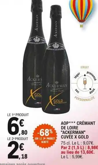E.Leclerc Aop*** crémant de loire offre