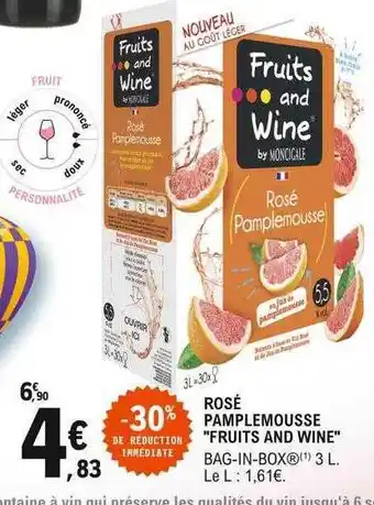E.Leclerc Rosé pamplemousse offre