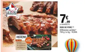 E.Leclerc Ribs de porc offre