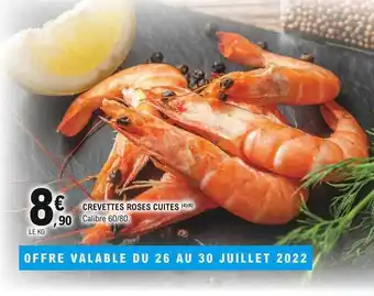 E.Leclerc Crevettes roses cuites offre