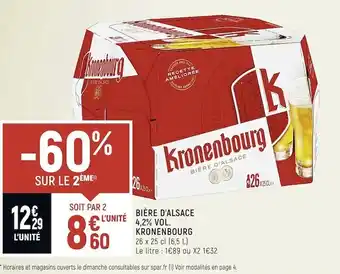 Spar Kronenbourg bière d’alsace 4,2% vol. offre