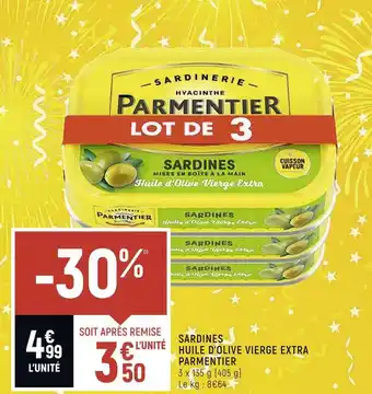 Petit Casino Parmentier sardines huile d’olive vierge extra offre