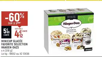 Petit Casino Häagen dazs minicup glacée favorite selection offre