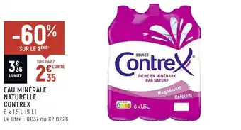 Petit Casino Contrex eau minérale naturelle offre