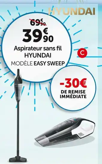 Hyundai aspirateur sans fil modèle easy sweep