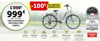 Roady Manufacture française du cycle vélo à assistance électrique ville legacy offre