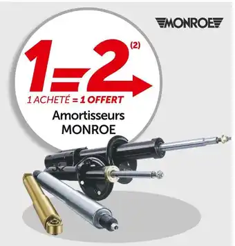 Monroe bon plan sur les amortisseurs